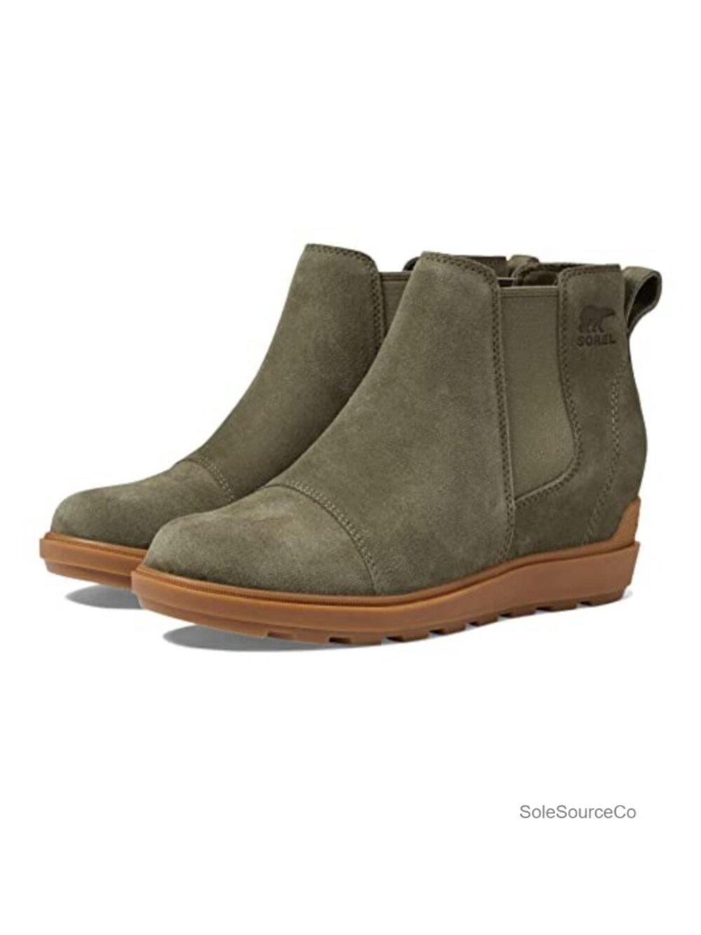 Waterproof Chelsea Boots for Women Leather Suede Slip-On Winter Shoes